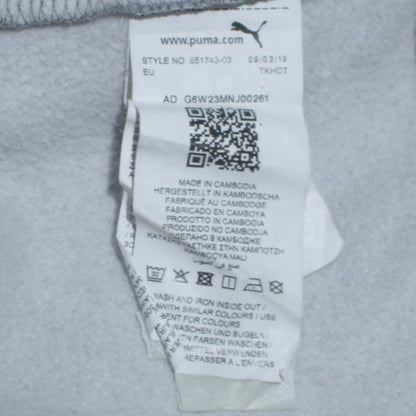 Mens UK Size L PUMA Grey Pullover Hoodie