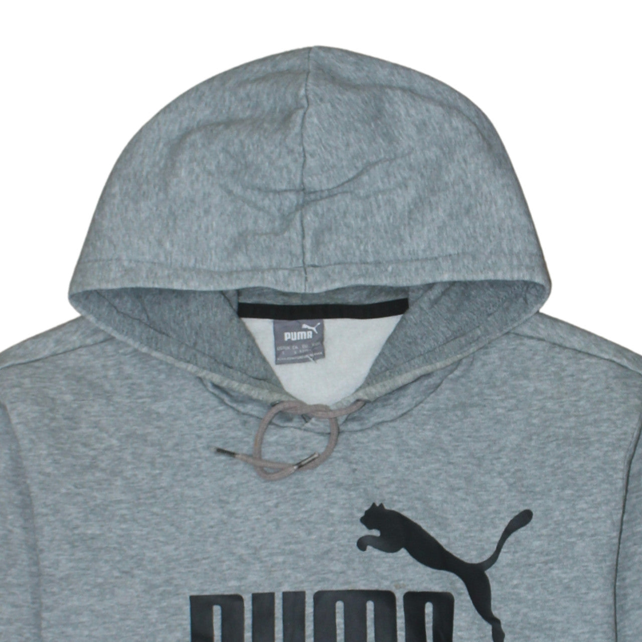Mens UK Size L PUMA Grey Pullover Hoodie