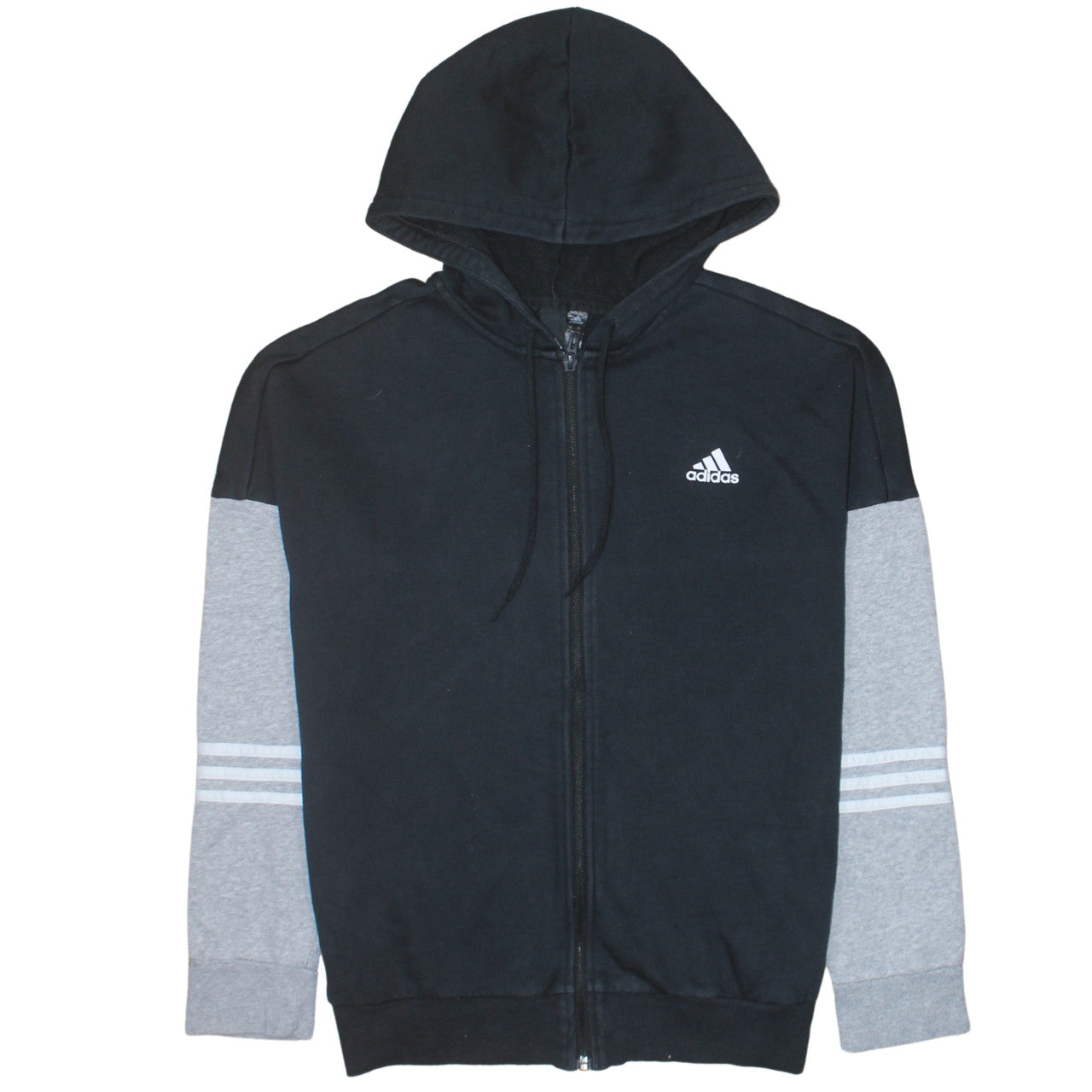 Womens UK Size 18 adidas Black Full Zip Hoodie