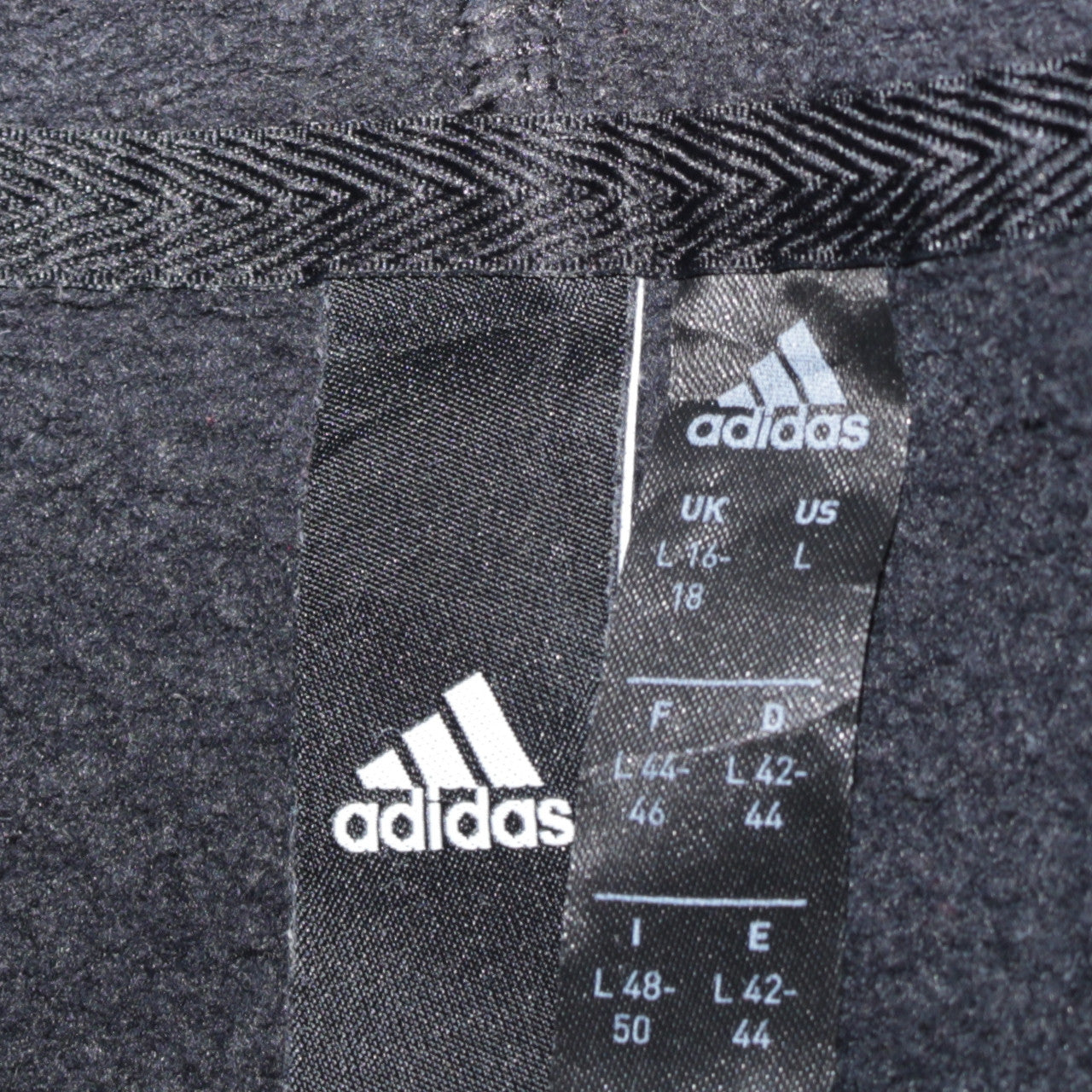 Womens UK Size 18 adidas Black Full Zip Hoodie