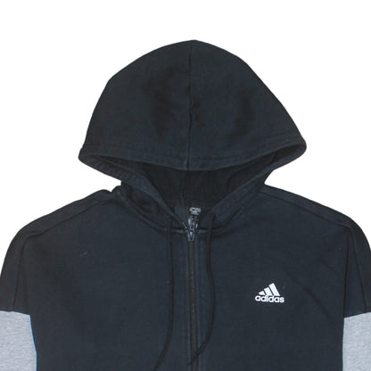 Womens UK Size 18 adidas Black Full Zip Hoodie