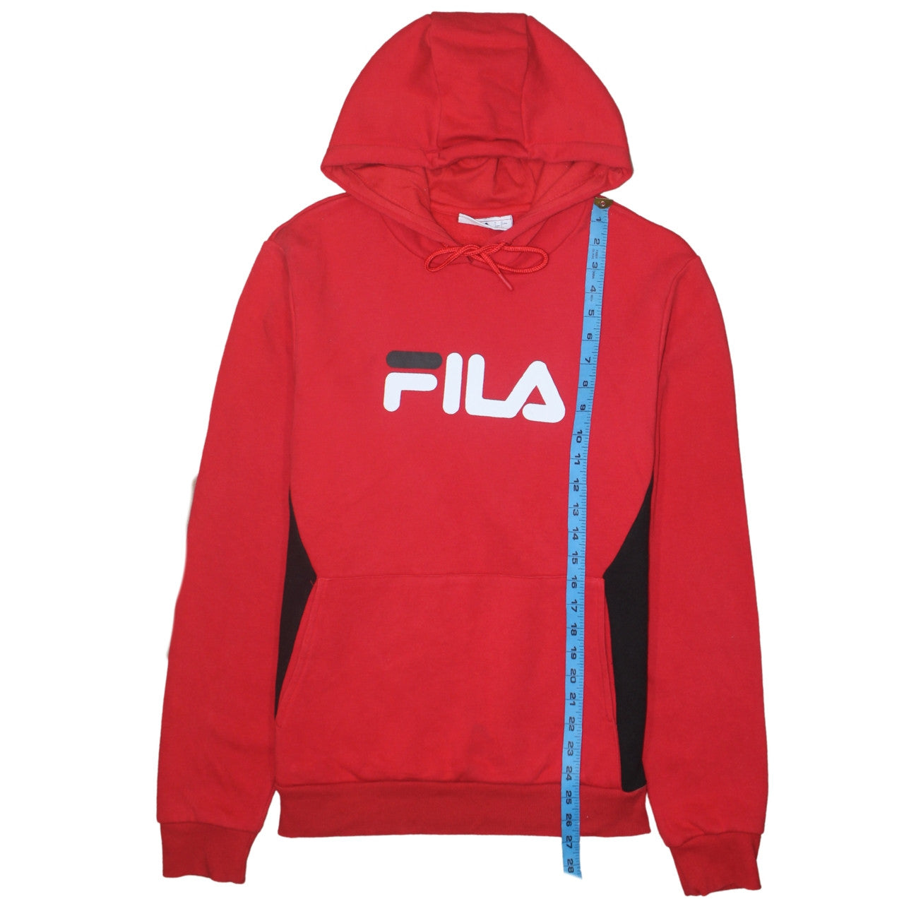 Mens UK Size L FILA Red Pullover Hoodie