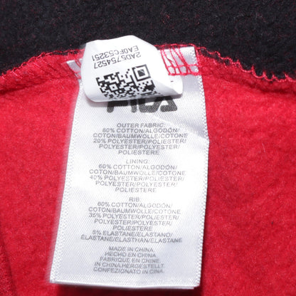 Mens UK Size L FILA Red Pullover Hoodie