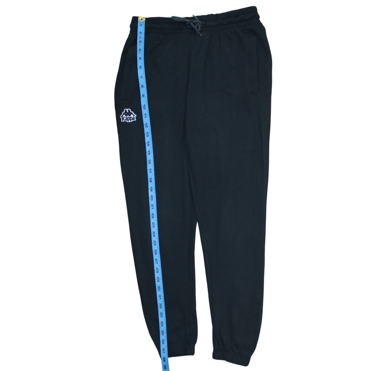 Mens UK Size S Kappa Regular Fit Jogger Black Trousers