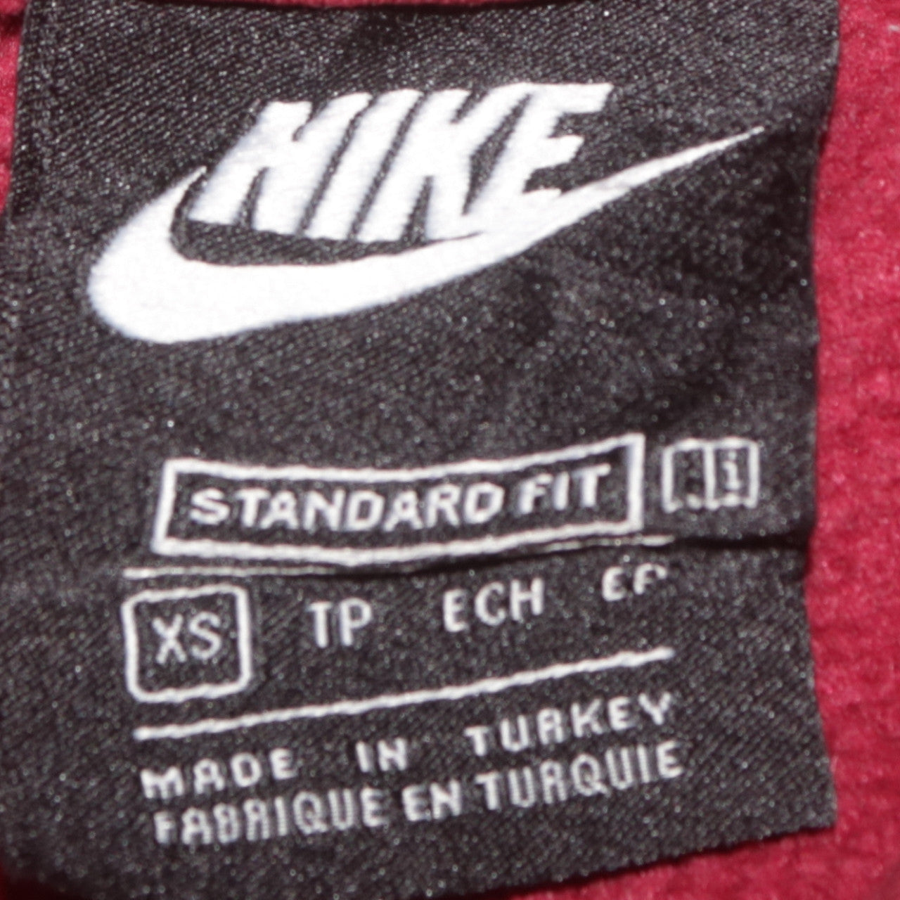 Womens UK Size XS Nike Red Pullover Hoodie