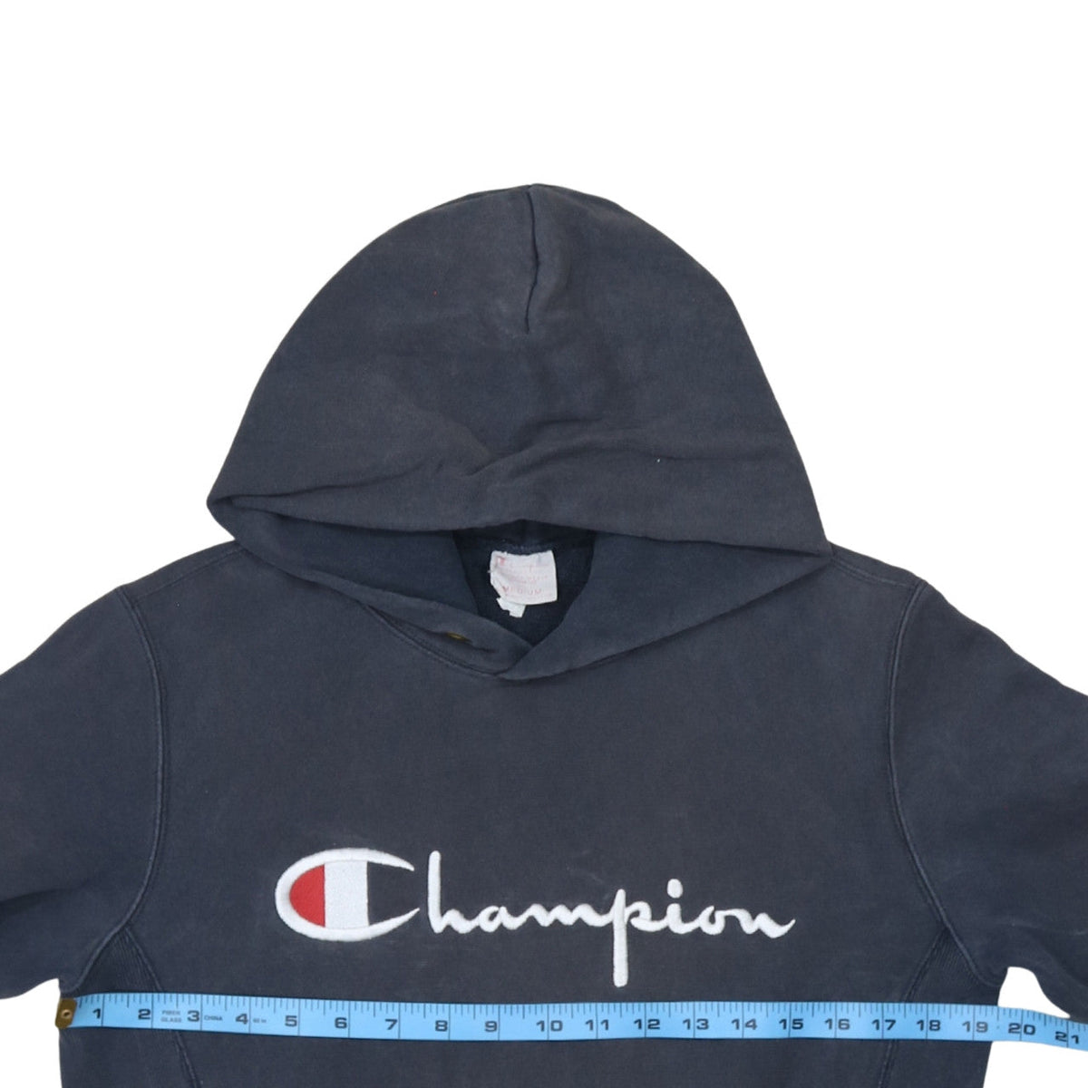 Mens UK Size M Champion Blue Pullover Hoodie