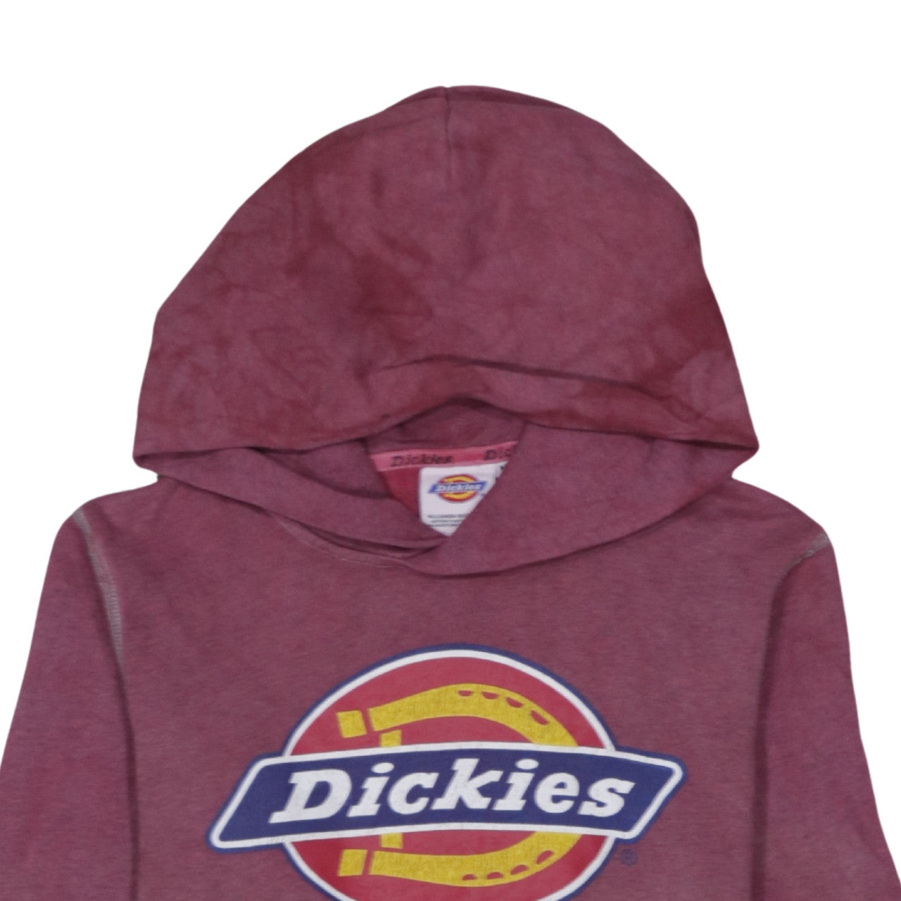Womens UK Size M Dickies Red Pullover Hoodie
