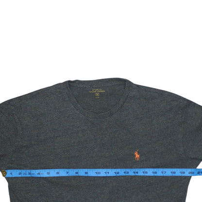 Ralph Lauren Men’s Grey Long Sleeve Crew Neck Cotton Top Size S