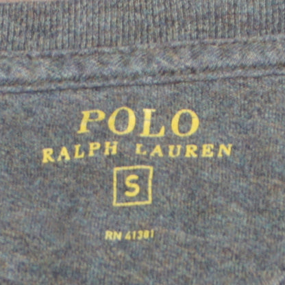 Ralph Lauren Men’s Grey Long Sleeve Crew Neck Cotton Top Size S