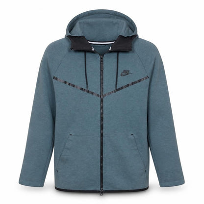 Mens UK Size L Nike Green Full Zip Hoodie