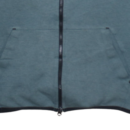 Mens UK Size L Nike Green Full Zip Hoodie