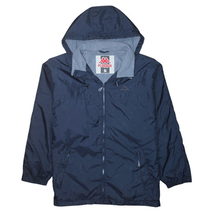 Mens UK Size S Kappa Blue Windbreaker Coat