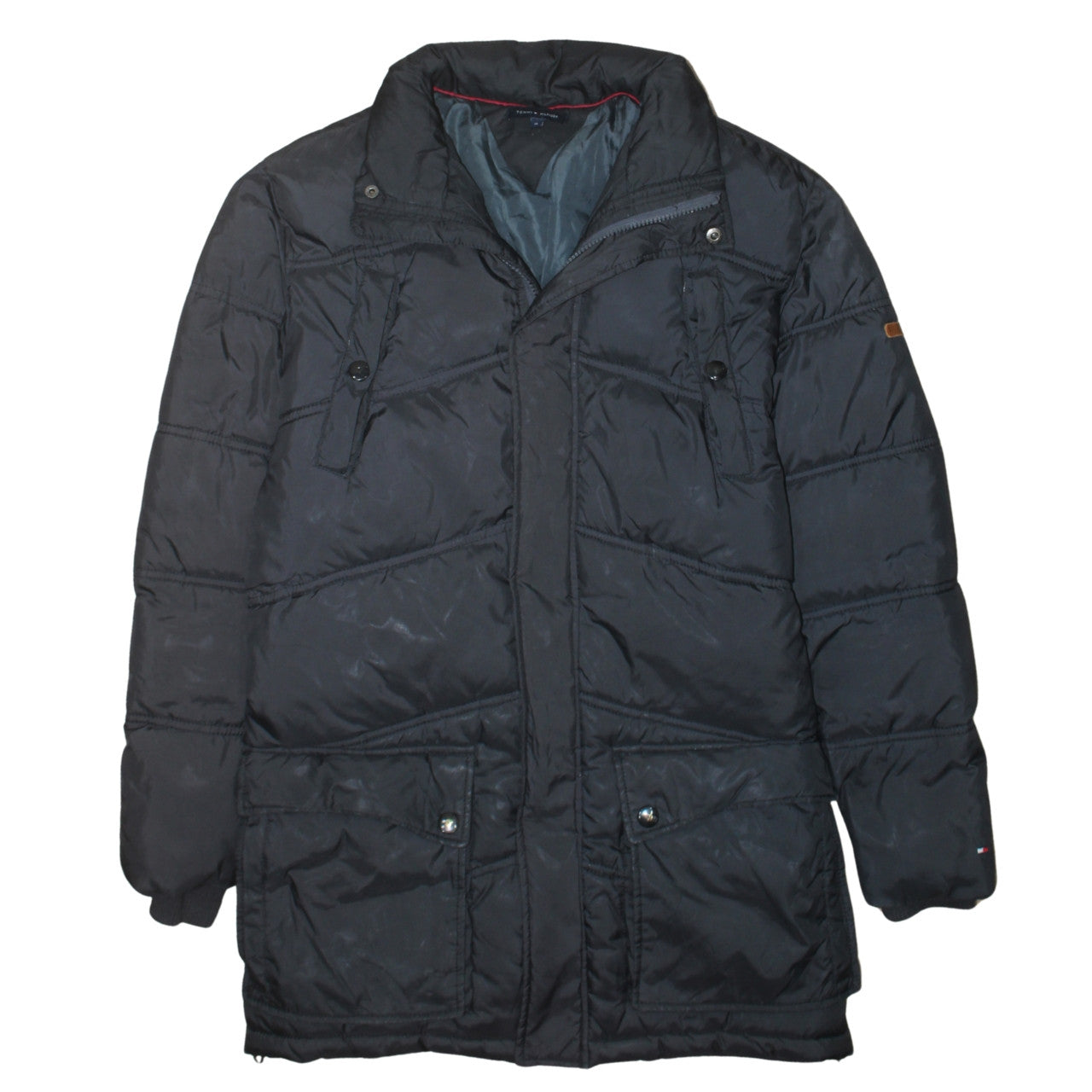 Womens UK Size 16 Tommy Hilfiger Black Puffer Jacket