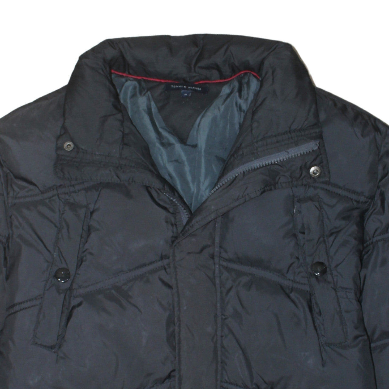 Womens UK Size 16 Tommy Hilfiger Black Puffer Jacket