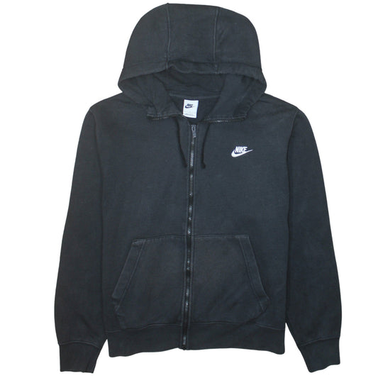 Womens UK Size L Nike Black Full Zip Hoodie