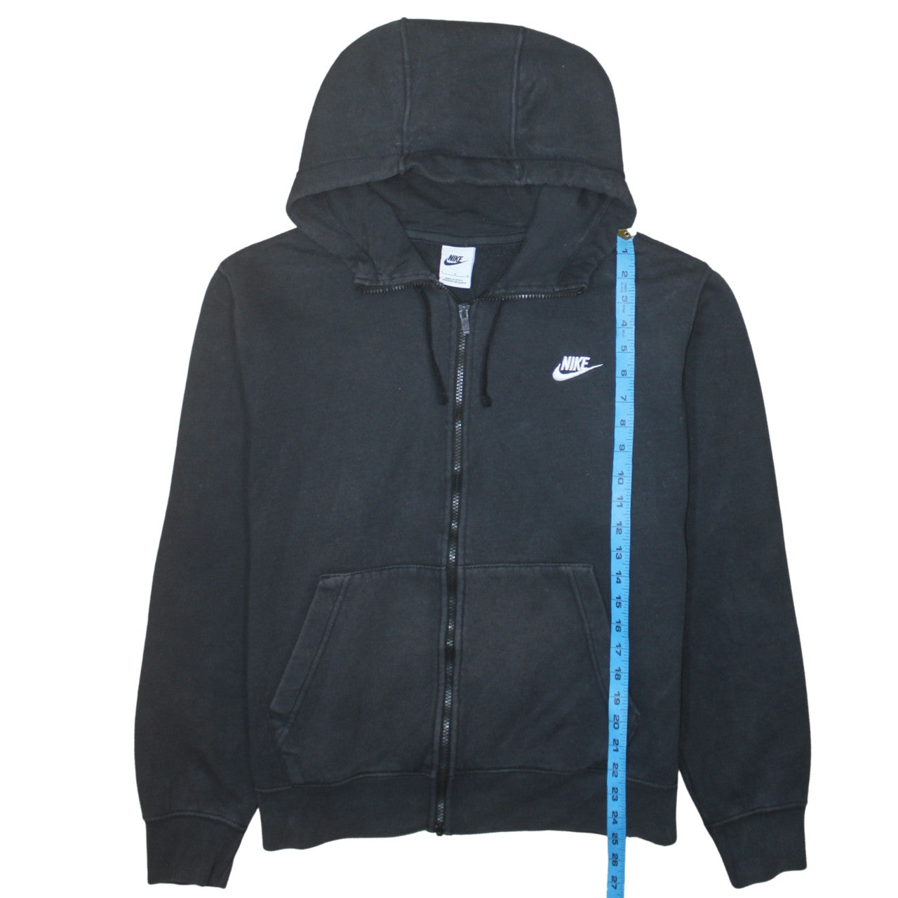 Womens UK Size L Nike Black Full Zip Hoodie