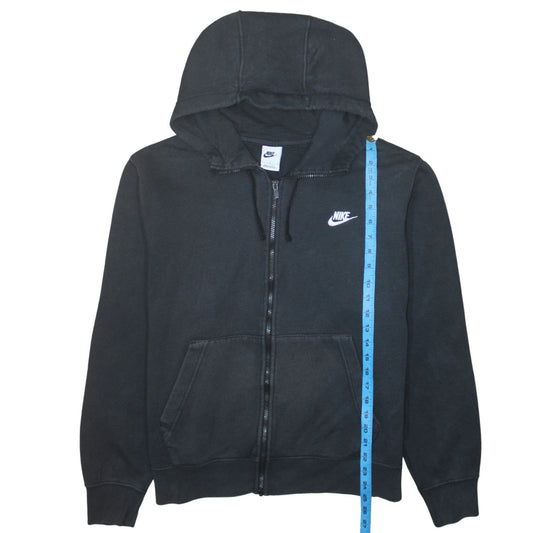 Womens UK Size L Nike Black Full Zip Hoodie