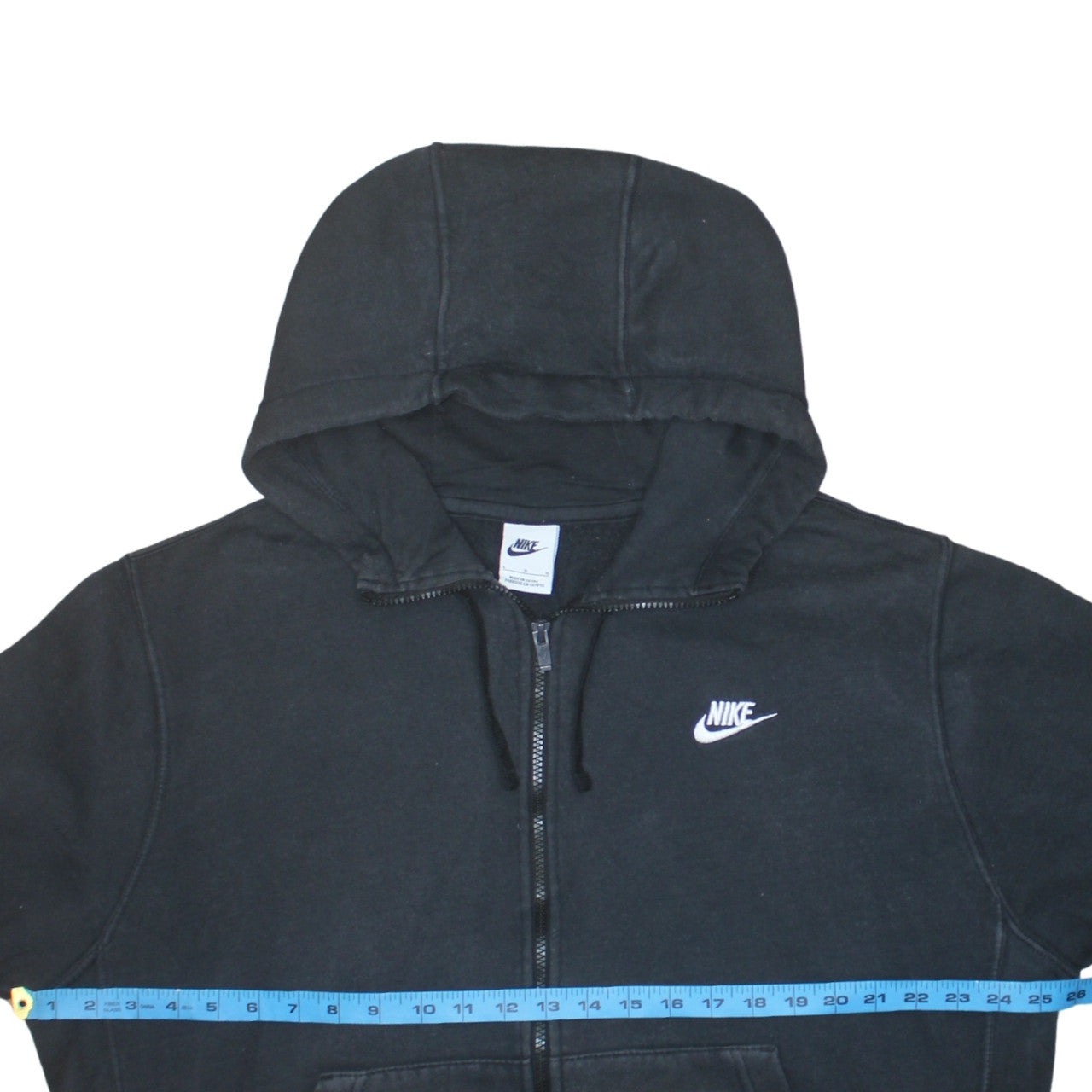 Womens UK Size L Nike Black Full Zip Hoodie