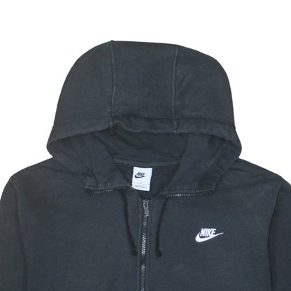 Womens UK Size L Nike Black Full Zip Hoodie