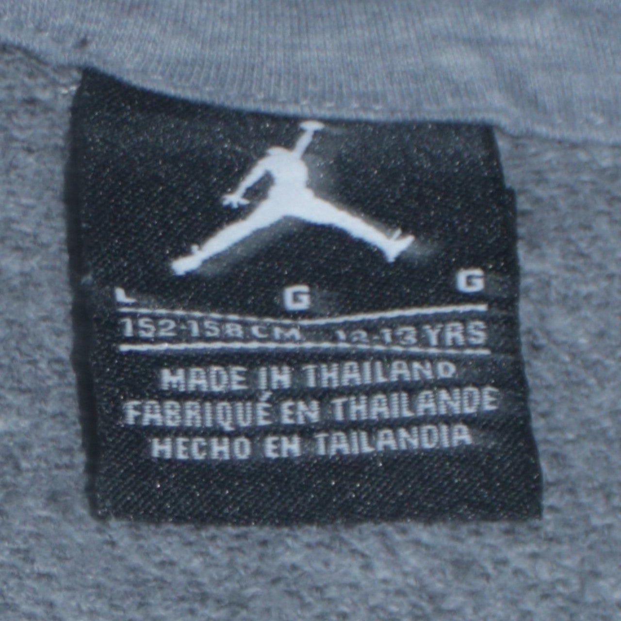 Boys UK Size 12-13 Years Jordan Grey Full Zip Hoodie