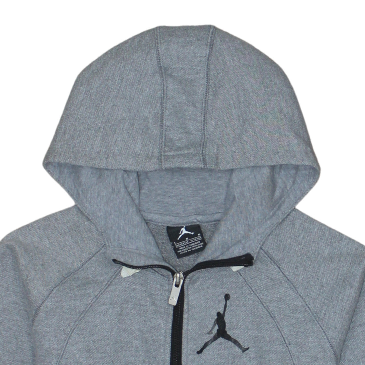 Boys UK Size 12-13 Years Jordan Grey Full Zip Hoodie