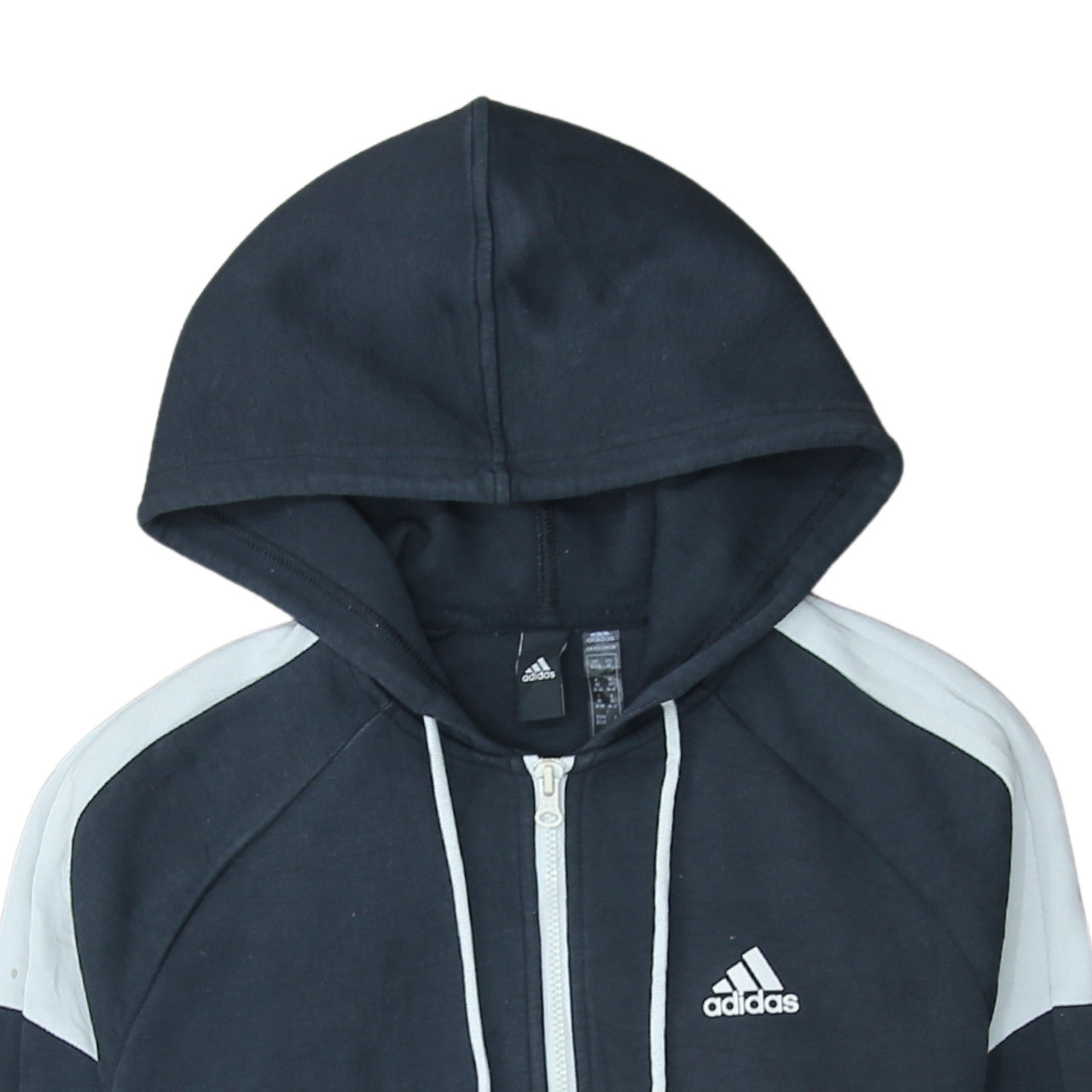 Womens UK Size 12 adidas Black Full Zip Hoodie