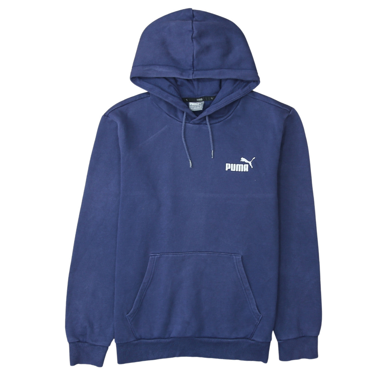Mens UK Size S PUMA Blue Pullover Hoodie