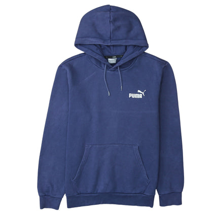 Mens UK Size S PUMA Blue Pullover Hoodie