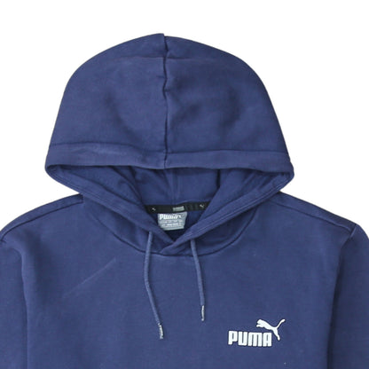Mens UK Size S PUMA Blue Pullover Hoodie