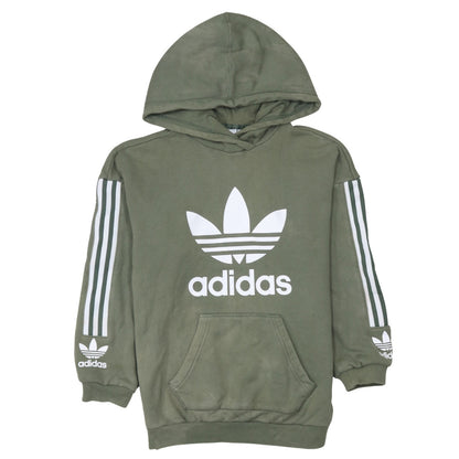 Womens UK Size XS adidas Green Pullover Hoodie