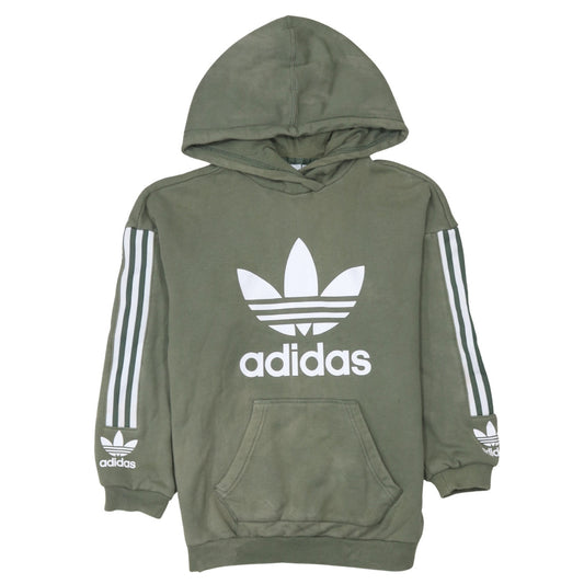 Womens UK Size XS adidas Green Pullover Hoodie