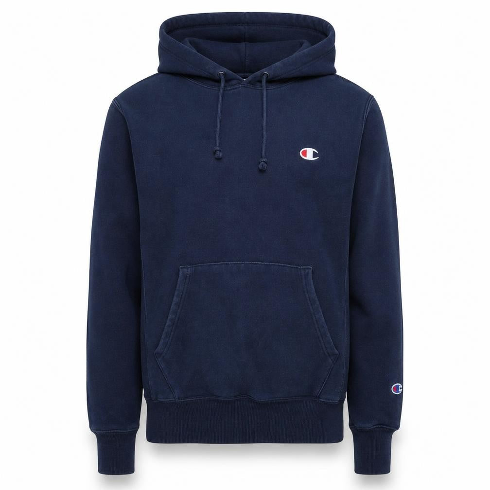 Mens UK Size XS Champion Blue Pullover Hoodie