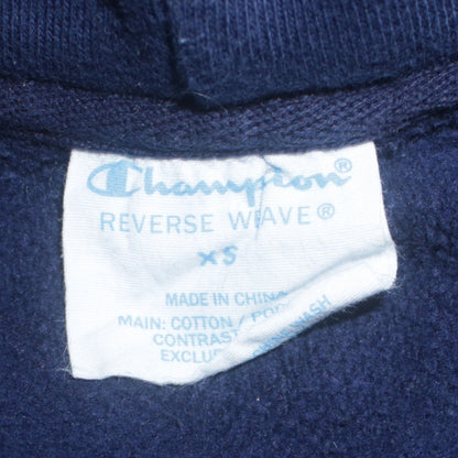 Mens UK Size XS Champion Blue Pullover Hoodie