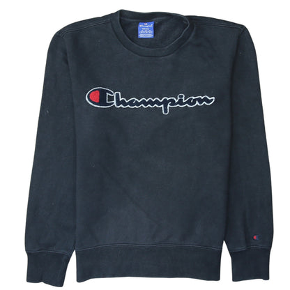 Mens UK Size S Champion Black Pullover Sweatshirt