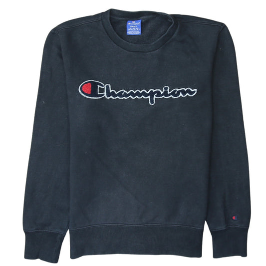 Mens UK Size S Champion Black Pullover Sweatshirt