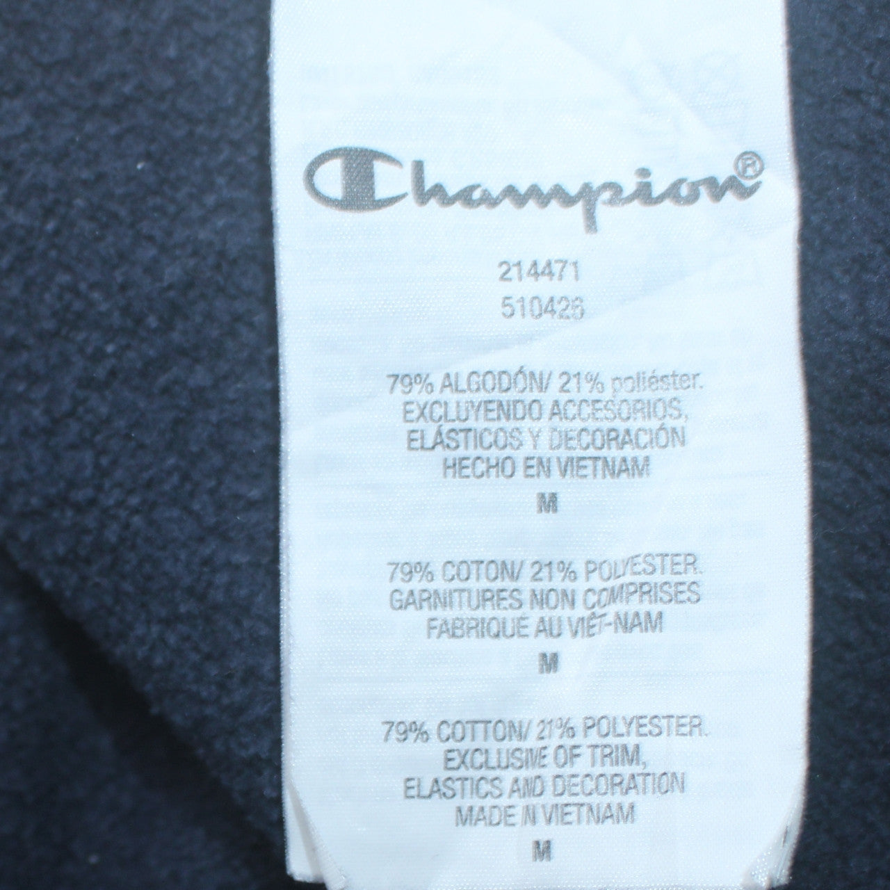 Mens UK Size S Champion Black Pullover Sweatshirt