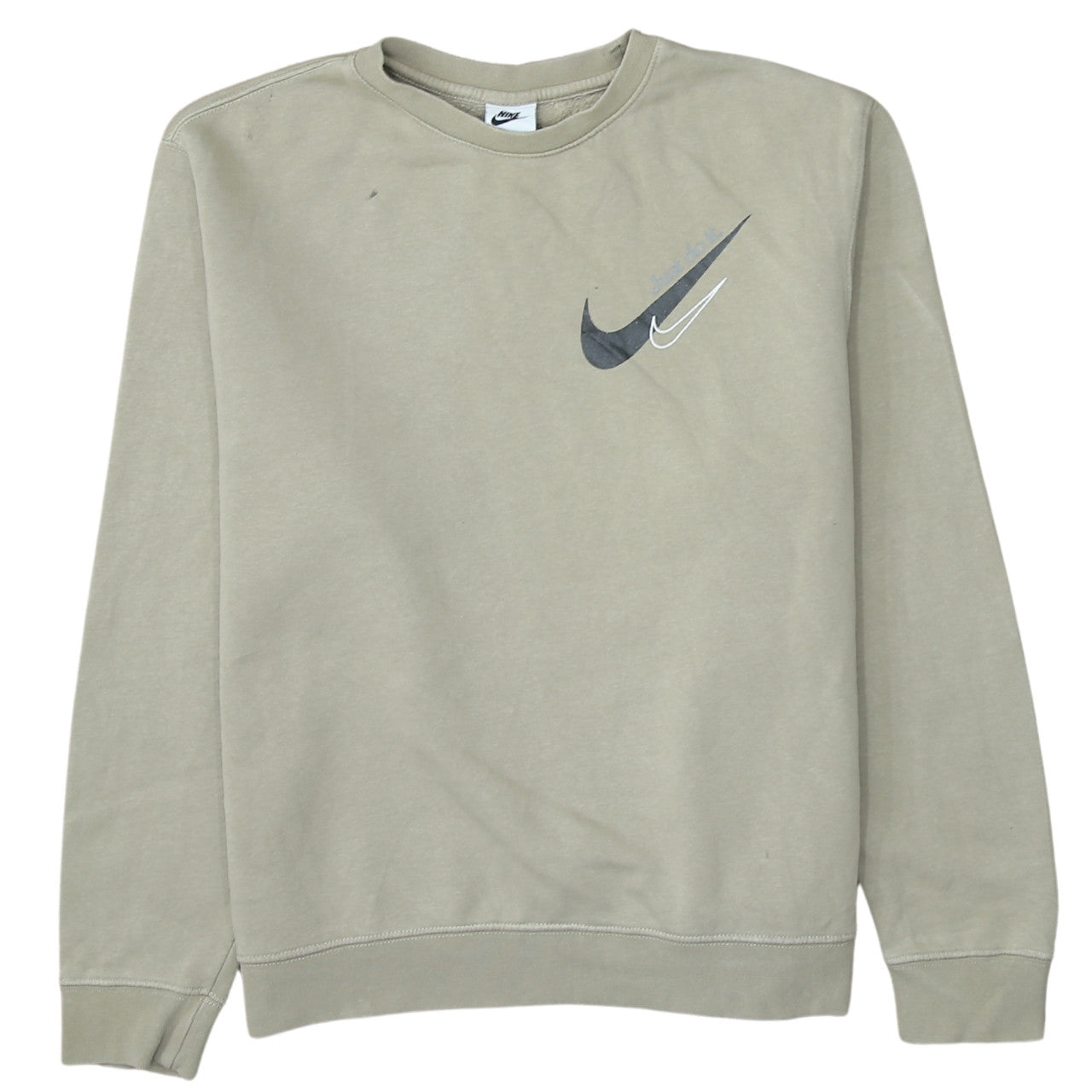 Womens UK Size M Nike Beige Pullover Sweatshirt