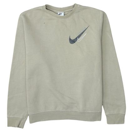 Womens UK Size M Nike Beige Pullover Sweatshirt