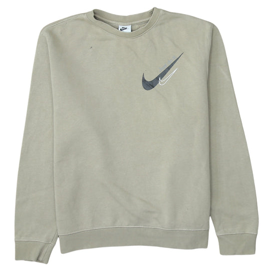 Womens UK Size M Nike Beige Pullover Sweatshirt