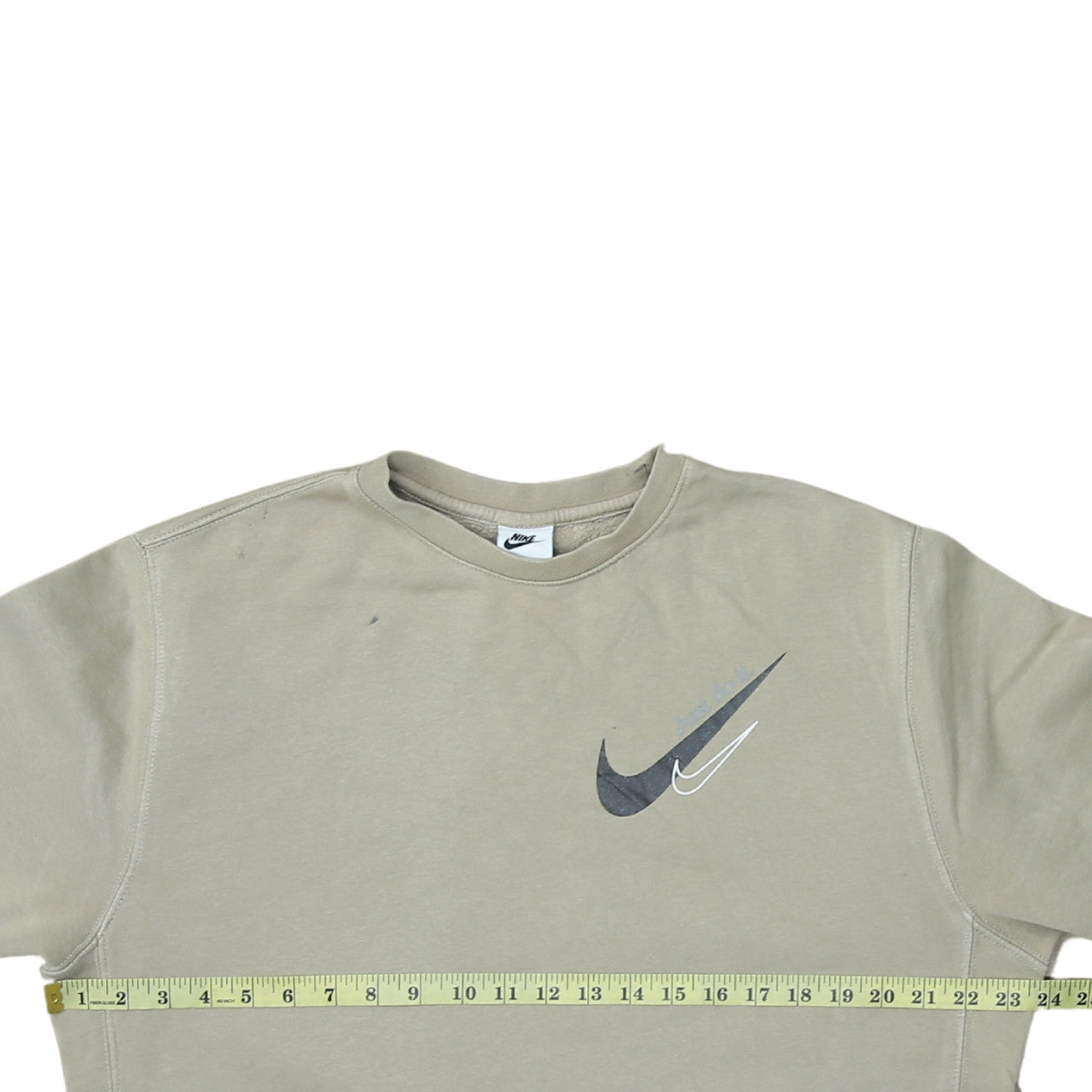 Womens UK Size M Nike Beige Pullover Sweatshirt
