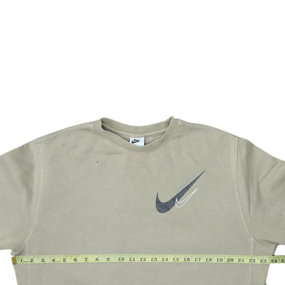 Womens UK Size M Nike Beige Pullover Sweatshirt