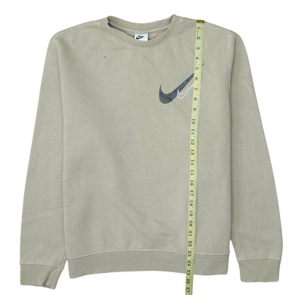 Womens UK Size M Nike Beige Pullover Sweatshirt