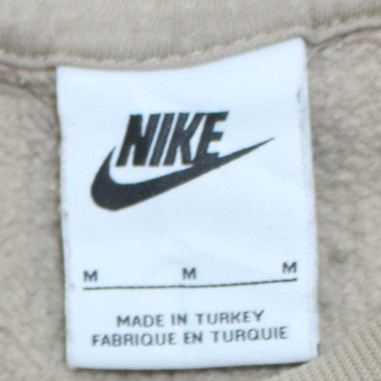 Womens UK Size M Nike Beige Pullover Sweatshirt