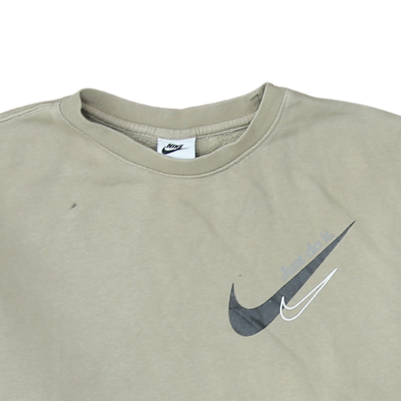 Womens UK Size M Nike Beige Pullover Sweatshirt