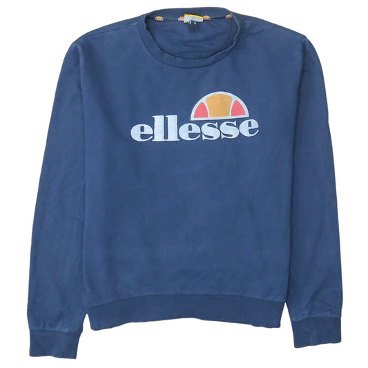 Womens UK Size 16 ellesse Blue Pullover Sweatshirt