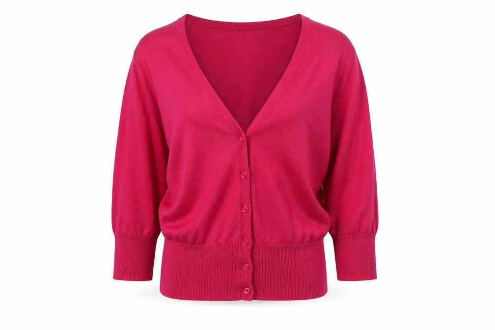 Womens UK Size 8 Hobbs Pink Cardigan Jumper