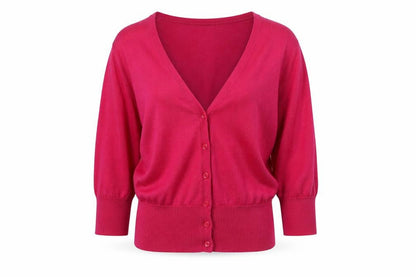 Womens UK Size 8 Hobbs Pink Cardigan Jumper
