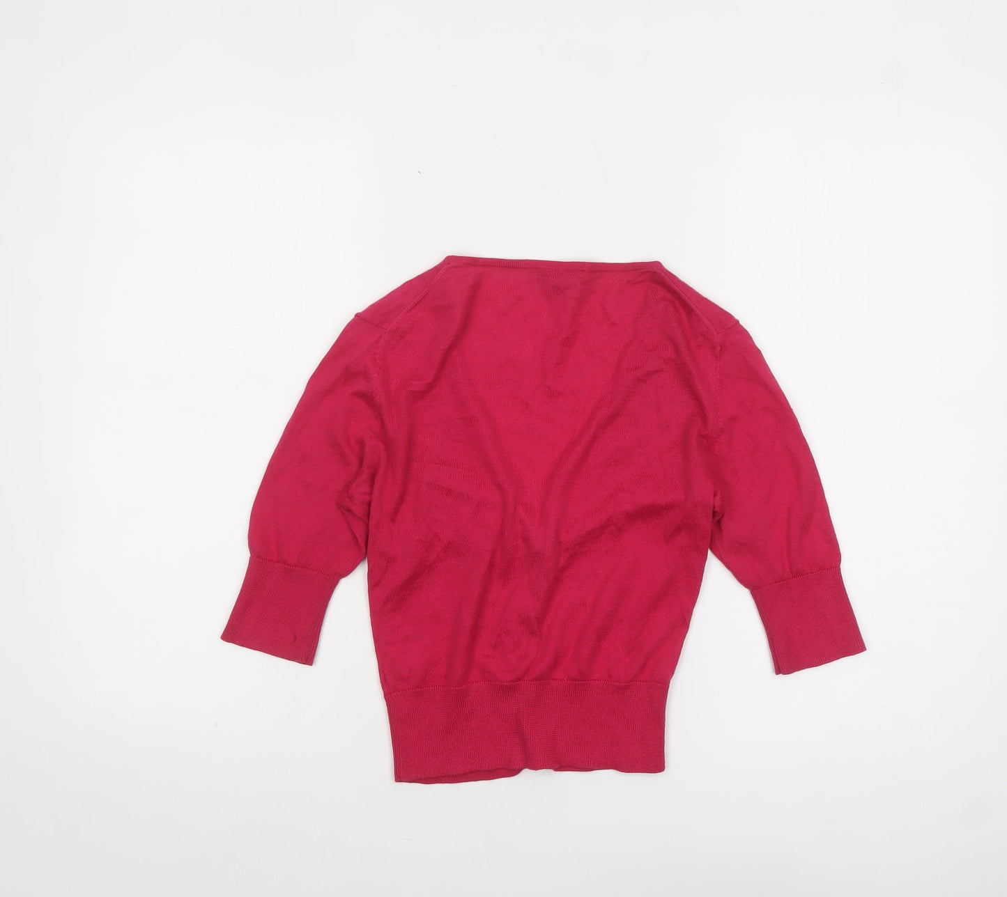 Womens UK Size 8 Hobbs Pink Cardigan Jumper