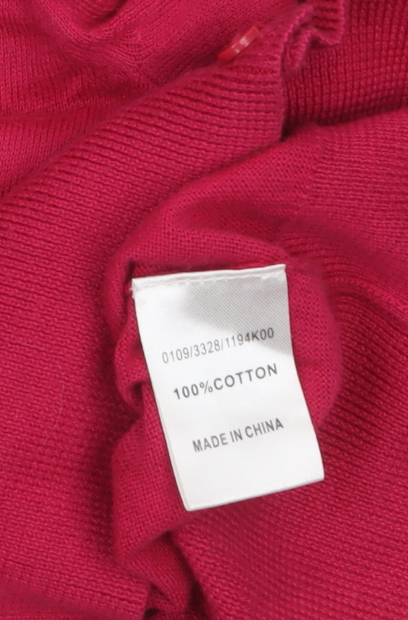 Womens UK Size 8 Hobbs Pink Cardigan Jumper