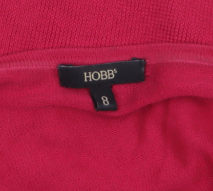 Womens UK Size 8 Hobbs Pink Cardigan Jumper
